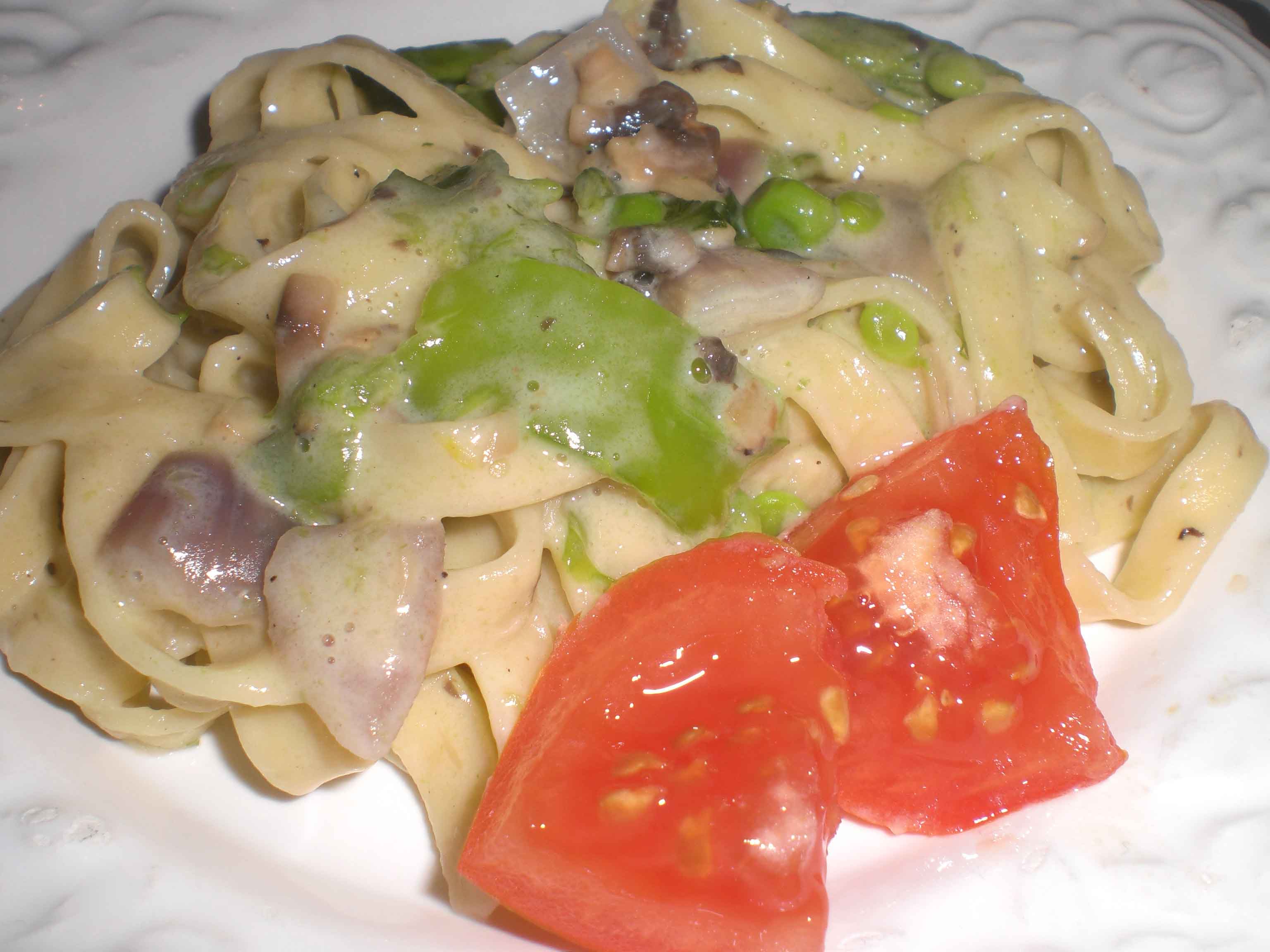 Pasta i champignonsauce