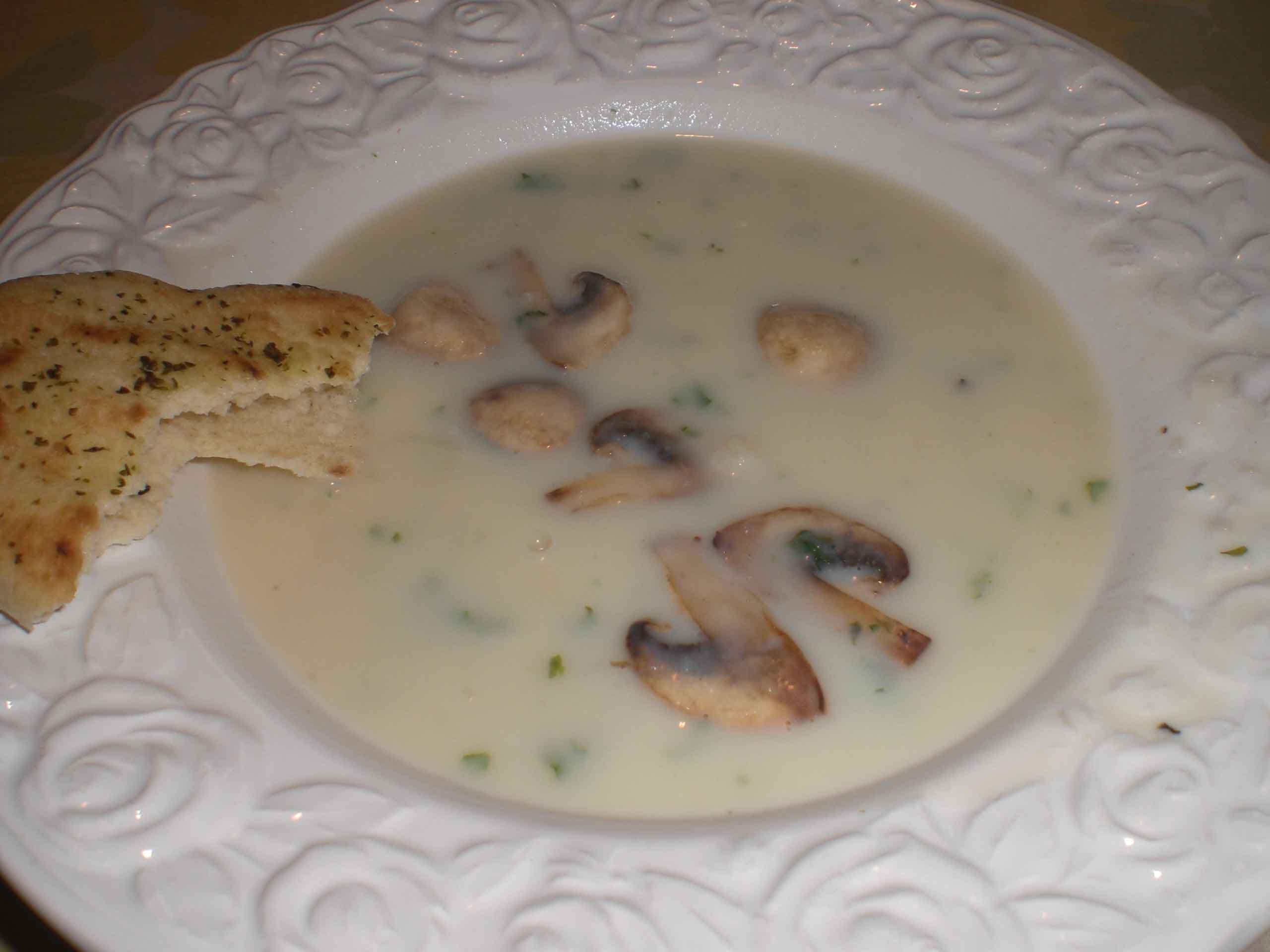 Blomkålssuppe med champignoner