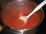 Tilbered tomatsaucen.