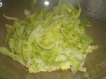 Snit salaten.