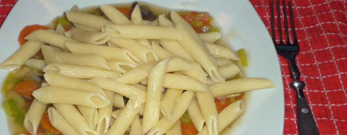 Grøn ret med pasta