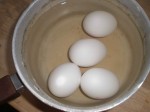 Kog æggene i 10 minutter.